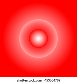 Glowing circle with transparency. Faded light effect. Emission, radiation concepts.