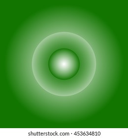 Glowing circle with transparency. Faded light effect. Emission, radiation concepts.