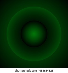 Glowing circle with transparency. Faded light effect. Emission, radiation concepts.