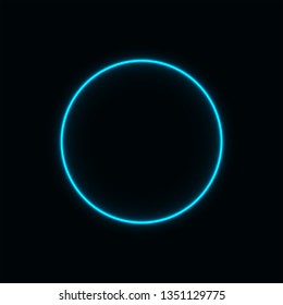 glowing circle. transparent geometric circle shape