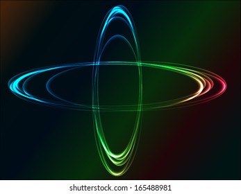 glowing circles
