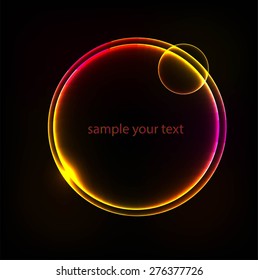 Glowing circles background
