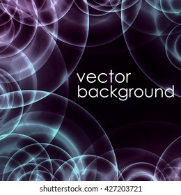 glowing circular abstract background. vector background.
