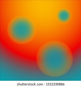 Glowing Circular Orbs on Gradient Background Vector 