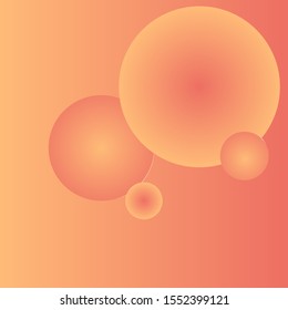 Glowing Circular Orbs on Gradient Background Vector 