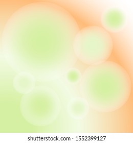 Glowing Circular Orbs on Gradient Background Vector 