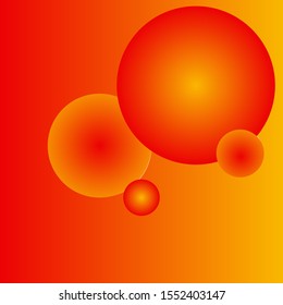 Glowing Circular Orbs on Gradient Background Vector 