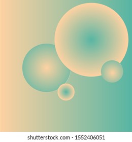 Glowing Circular Orbs on Gradient Background Vector 