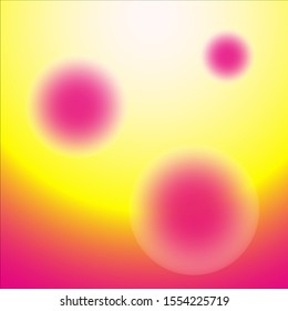 Glowing Circular Orbs on Gradient Background Vector 