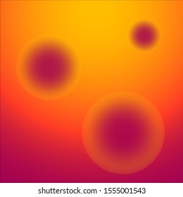 Glowing Circular Orbs on Gradient Background Vector 