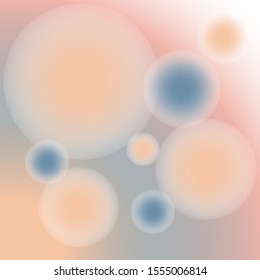 Glowing Circular Orbs on Gradient Background Vector 