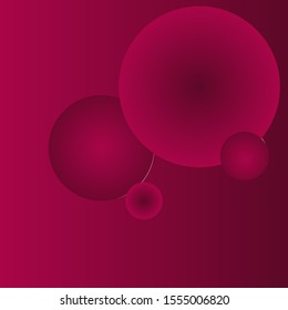 Glowing Circular Orbs on Gradient Background Vector 