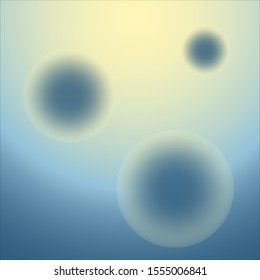 Glowing Circular Orbs on Gradient Background Vector 