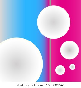 Glowing Circular Orbs on Striped Gradient Background Vector 