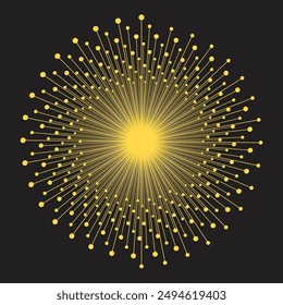 A glowing circular texture pattern