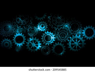 Glowing Cogs & Gears 
