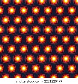 Glowing colorful graphics illustration vector. Design explosion concept for decorative poster background flyer banner prints or frames. Modern and classy eye-catching on dark square background.