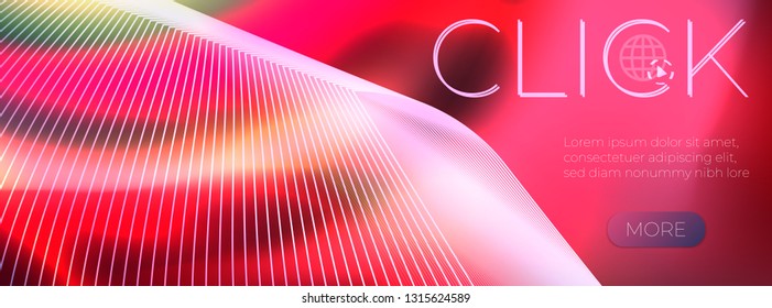 Glowing colorful smoke effect blurred abstract background with trendy geometric elements. Vector template. Modern mockup