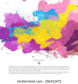glowing colorful vector watercolour scene handy for any project where a platter of color makes the difference colour water juvenile star texture infant colourful abstract scene border paint multicolor