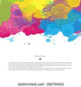 glowing colourful vector watercolor scene valuable for any project where a platter of color makes the difference color coloration water son star texture infant colourful conceptual scene border paint