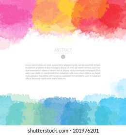 glowing colourful vector watercolour scene handy for any project where a platter of colour makes the difference color water innocent nails star hand texture kid colorful abstract scene border paint mu