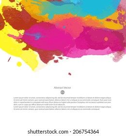 glowing colourful vector watercolour scene beneficial for any project where a platter of colour makes the difference color colour water son star texture kid colourful abstraction scene edge paint brus