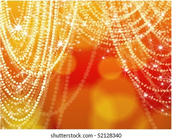 Glowing decoration. Vector.