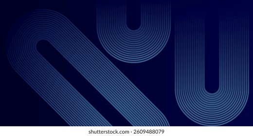 Glowing diagonal curve gradient lines with blue abstract gradient background. Dynamic shapes composition pattern. High quality graphic futuristic technology Luxury consept.  Perfect for modern artwork