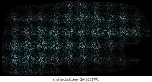 Pontos digitais brilhantes representando os dados em um design abstrato dinâmico