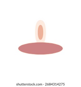 Diseño brillante del Vector de Diya en el fondo blanco