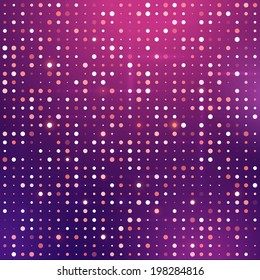 Glowing dots. Vector background.