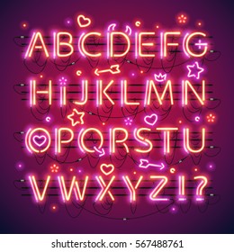 Das Doppelneonrot-Alphabet macht es schnell und einfach, Ihr Valentinstag-Projekt anzupassen. Verwendete Neonbürsten sind enthalten. In einer Symbolpalette befinden sich Befestigungselemente.