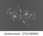 Glowing dust particles and light effects