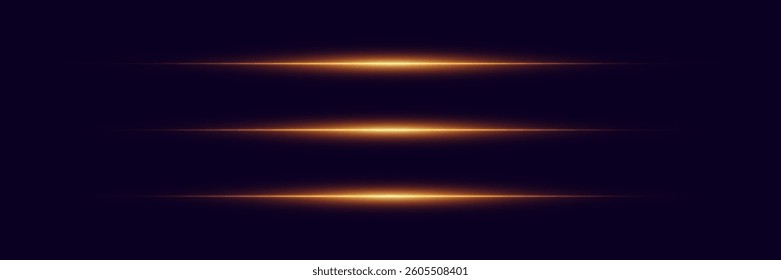 Glowing effect of flash of light and line.