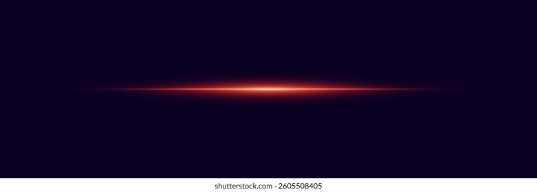 Glowing effect of flash of light and line.