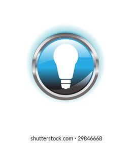 Glowing environmental button on a background for designer use