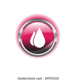 Glowing environmental button on a background