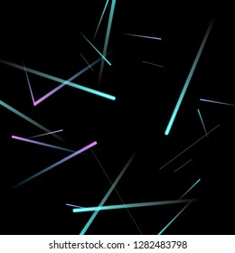Glowing Fast Lines. Digital Falling Glare. Flow Light Trail. Neon Element Futuristic Design. Simple Glowing Lines Movement Concept. Minimal Modern Dynamic 3D Effect. Techno Vector illustration Eps10.