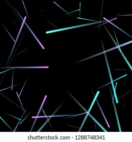Glowing Fast Lines. Digital Falling Glare. Flow Light Trail. Neon Element Futuristic Design. Simple Glowing Lines Movement Concept. Minimal Modern Dynamic 3D Effect. Techno Vector illustration Eps10.