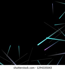 Glowing Fast Lines. Digital Falling Glare. Flow Light Trail. Neon Element Futuristic Design. Simple Glowing Lines Movement Concept. Minimal Modern Dynamic 3D Effect. Techno Vector illustration Eps10.