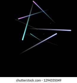 Glowing Fast Lines. Digital Falling Glare. Flow Light Trail. Neon Element Futuristic Design. Simple Glowing Lines Movement Concept. Minimal Modern Dynamic 3D Effect. Techno Vector illustration Eps10.