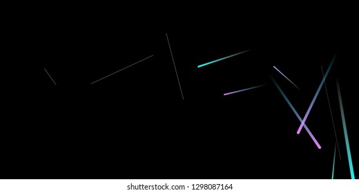 Glowing Fast Lines. Digital Falling Glare. Flow Light Trail. Neon Element Futuristic Design. Simple Glowing Lines Movement Concept. Minimal Modern Dynamic 3D Effect. Techno Vector illustration Eps10.