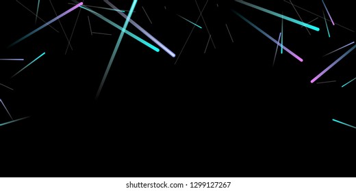 Glowing Fast Lines. Digital Falling Glare. Flow Light Trail. Neon Element Futuristic Design. Simple Glowing Lines Movement Concept. Minimal Modern Dynamic 3D Effect. Techno Vector illustration Eps10.