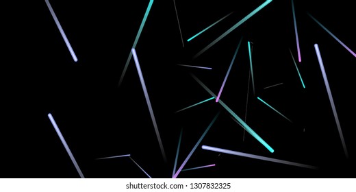 Glowing Fast Lines. Digital Falling Glare. Flow Light Trail. Neon Element Futuristic Design. Simple Glowing Lines Movement Concept. Minimal Modern Dynamic 3D Effect. Techno Vector illustration Eps10.