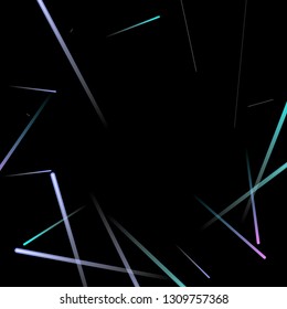 Glowing Fast Lines. Digital Falling Glare. Flow Light Trail. Neon Element Futuristic Design. Simple Glowing Lines Movement Concept. Minimal Modern Dynamic 3D Effect. Techno Vector illustration Eps10.