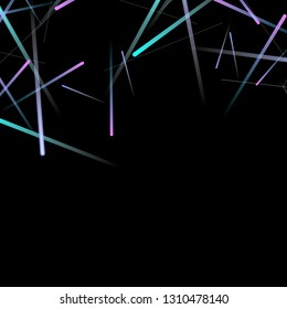 Glowing Fast Lines. Digital Falling Glare. Flow Light Trail. Neon Element Futuristic Design. Simple Glowing Lines Movement Concept. Minimal Modern Dynamic 3D Effect. Techno Vector illustration Eps10.