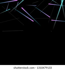 Glowing Fast Lines. Digital Falling Glare. Flow Light Trail. Neon Element Futuristic Design. Simple Glowing Lines Movement Concept. Minimal Modern Dynamic 3D Effect. Techno Vector illustration Eps10.