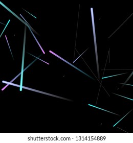 Glowing Fast Lines. Digital Falling Glare. Flow Light Trail. Neon Element Futuristic Design. Simple Glowing Lines Movement Concept. Minimal Modern Dynamic 3D Effect. Techno Vector illustration Eps10.