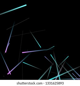 Glowing Fast Lines. Digital Falling Glare. Flow Light Trail. Neon Element Futuristic Design. Simple Glowing Lines Movement Concept. Minimal Modern Dynamic 3D Effect. Techno Vector illustration Eps10.