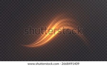 Glowing fire wave with bright orange sparks on transparent background. For magic spell effects, energy attacks, game interfaces and dynamic fantasy visual projects.